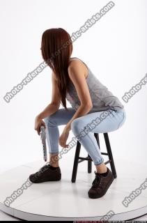 03 Molly Sitting Pistol Pose